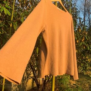 Zara Tan Wide Sleeve Sweater